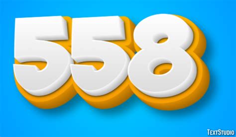 3D Lotto Number: 558 .